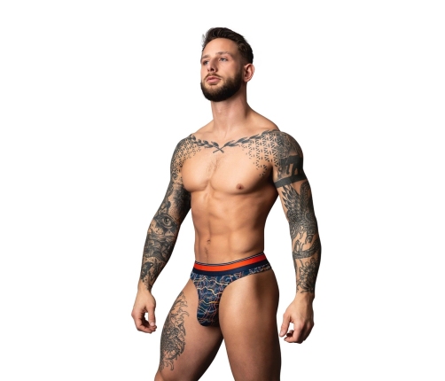 Male Power Soo Cumfy Thong S/M Marble Print Modal Comfort