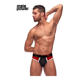 Panel Thong - S/M - Black/Red
