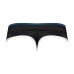 Panel Thong - S/M - Black/Blue