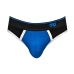 Panel Thong - S/M - Black/Blue