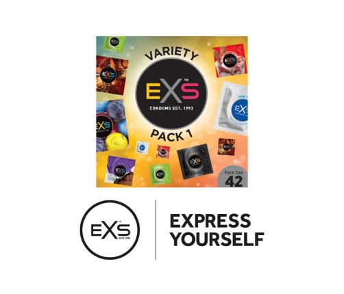 EXS Variety Pack 1 - Condoms - 42 Pieces