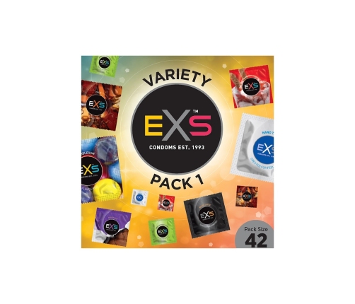 EXS Variety Pack 1 - Condoms - 42 Pieces