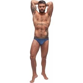 Enhancer Thong - S/M - Antique Blue