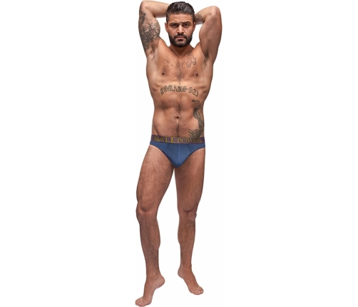 Enhancer Thong - S/M - Antique Blue