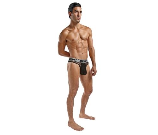 Male Power Lo Rise Thong S/M Black - Low-Cut Waistband Comfort Fit