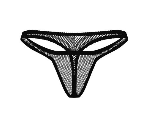 Male Power Stretch Net Comfort Bong Thong S/M Black