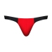 Male Power Hot Mesh Thong L/XL Red/Black - Lightweight Micro Mesh