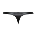 Male Power Liquid Onyx 2.0 Thong L/XL Black High-Shine Comfort Fit