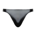 Male Power Liquid Onyx 2.0 Wetlook Thong S/M Black - Sculpted Fit