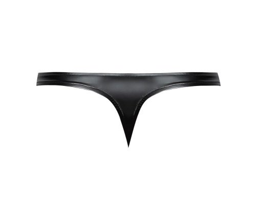 Male Power Liquid Onyx 2.0 Wetlook Thong S/M Black - Sculpted Fit