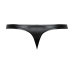 Male Power Liquid Onyx 2.0 Wetlook Thong S/M Black - Sculpted Fit