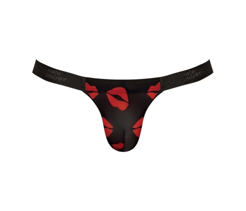 Male Power Microstring L/XL Intimate Thong Black Comfort Fit