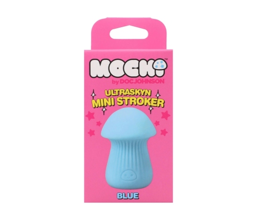 Doc Johnson ULTRASKYN Mini Intimate System Blue - King Mushroom Shape