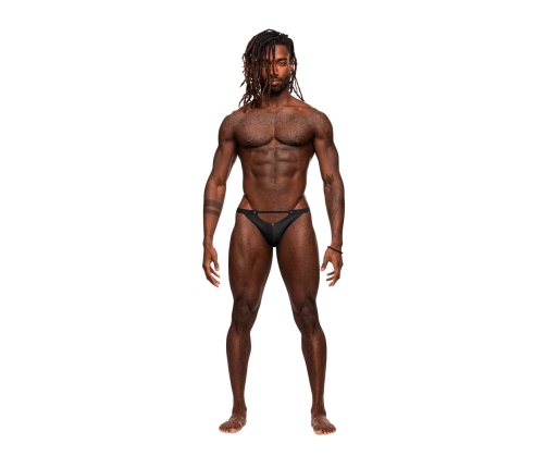 Micro V Thong - L/XL - Black