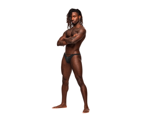 Micro V Thong - L/XL - Black