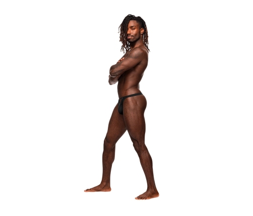 Micro V Thong - L/XL - Black