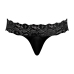 Male Power Scandal-Lace Micro Thong L/XL Black - Mesh & Lace Waistband