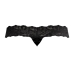Micro Thong Pinch Back - S/M - Black