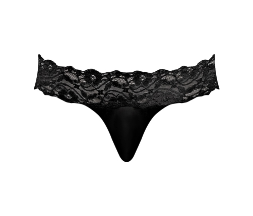 Micro Thong Pinch Back - S/M - Black