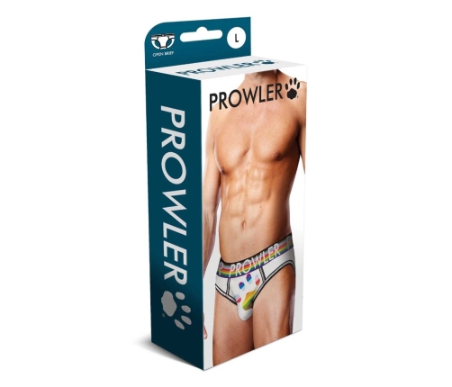 Oversized Paw Open Brief - L - White