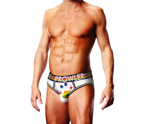 Oversized Paw Open Brief - XL - White