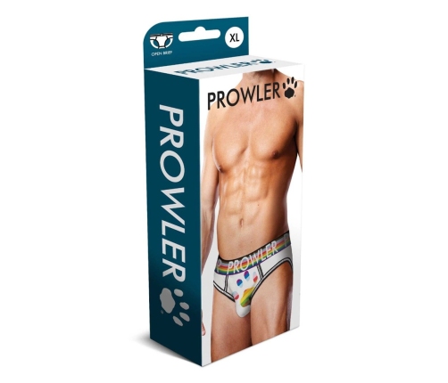 Oversized Paw Open Brief - XL - White