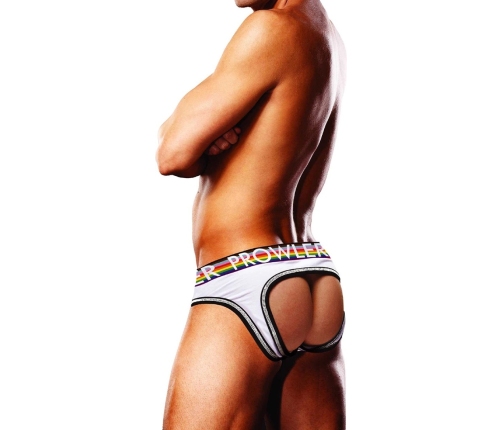 Oversized Paw Open Brief - XXL - White