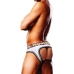 Oversized Paw Open Brief - XXL - White