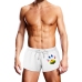 Swim Trunk White Oversized Paw - M