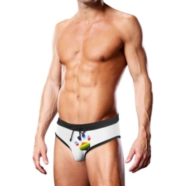 Swim Brief White Oversized Paw - XL