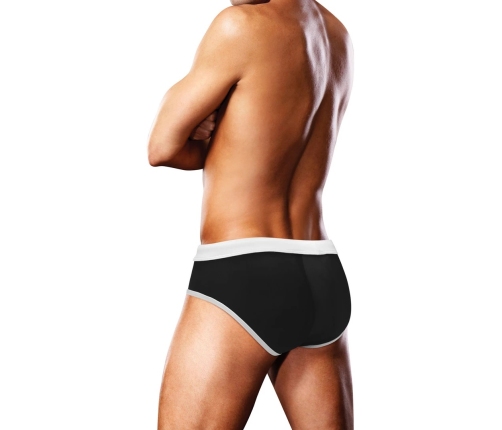 Swim Brief - Black Oversized Paw - M