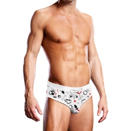 Swim Brief Puppie Print - M