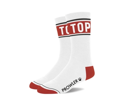 Top Socks - White/Red