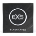 EXS Black Latex Vegan Condoms 48-Pack - Modern Black Finish, Flared Shape