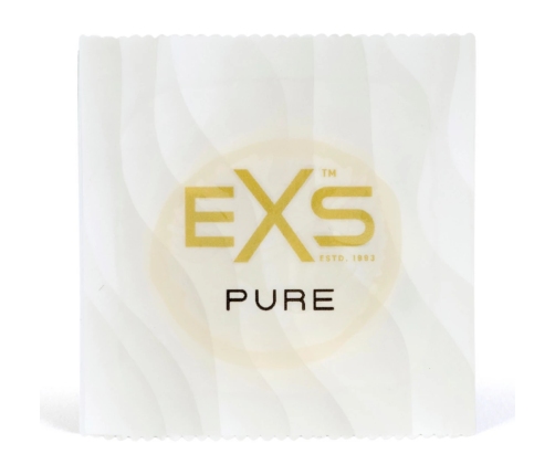 EXS Pure Ultra-Thin Latex Condoms 48-Pack | Eco-Friendly 53mm Width