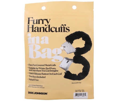 Furry Handcuffs - Black