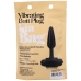 Vibrating Butt Plug - 3 / 8 cm - Black
