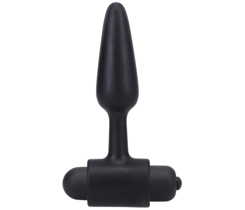 Vibrating Butt Plug - 3 / 8 cm - Black
