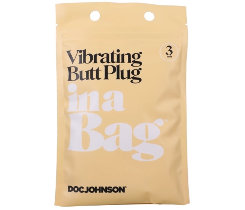 Vibrating Butt Plug - 3 / 8 cm - Black