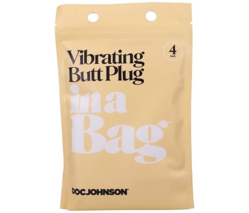 Vibrating Butt Plug - 4 / 10 cm - Black
