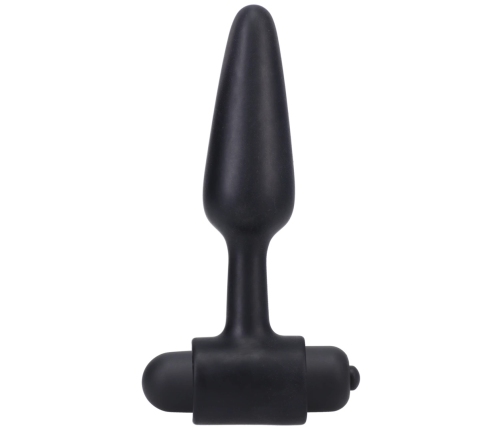 Vibrating Butt Plug - 4 / 10 cm - Black
