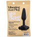 Vibrating Butt Plug - 4 / 10 cm - Black