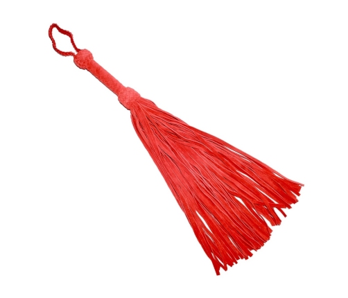 Leather Suede Flogger - Red