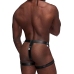 Scorpio - Imitation Leather Chastity Thong - One Size - Black