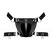 Scorpio - Imitation Leather Chastity Thong - One Size - Black