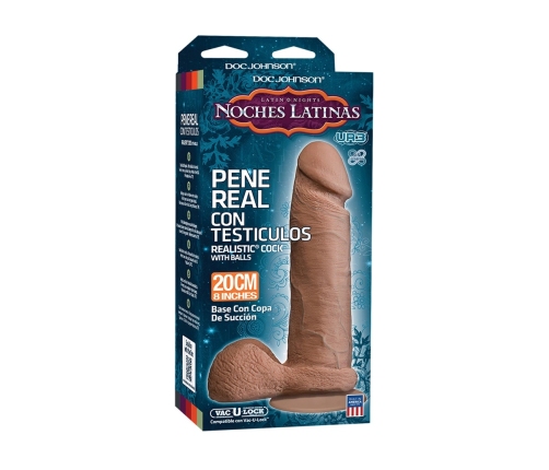 Realistic ULTRASKYN Cock with Balls - 8 / 20 cm