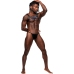 Aries - Imitation Leather Harness - One Size - Black/Blue