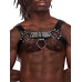 Male Power Ram Adjustable Imitation Leather Harness Black One Size