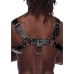 Male Power Ram Adjustable Imitation Leather Harness Black One Size