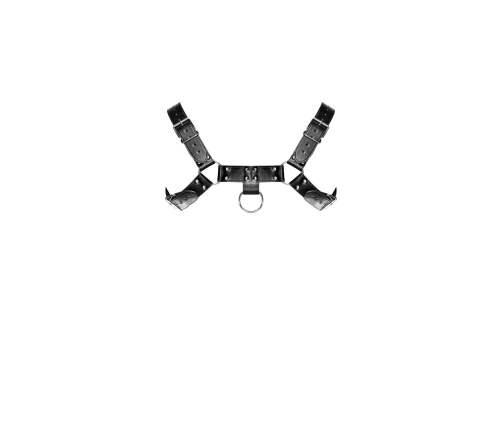 Male Power Ram Adjustable Imitation Leather Harness Black One Size